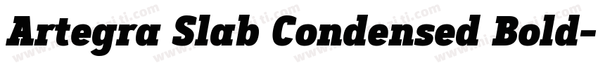Artegra Slab Condensed Bold字体转换